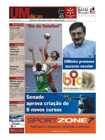 Capa do jornal UMDicas 45