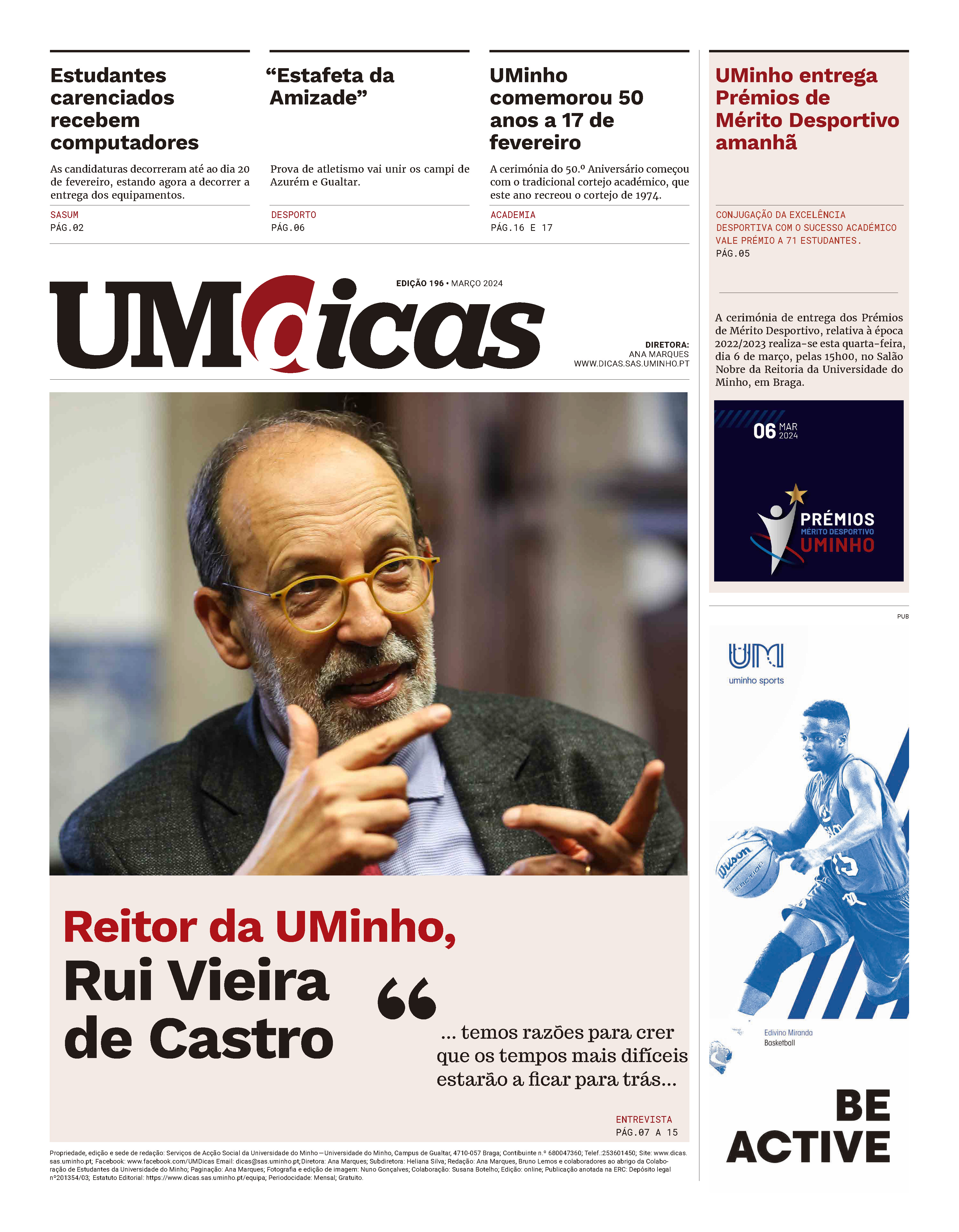 Capa do jornal UMDicas 196