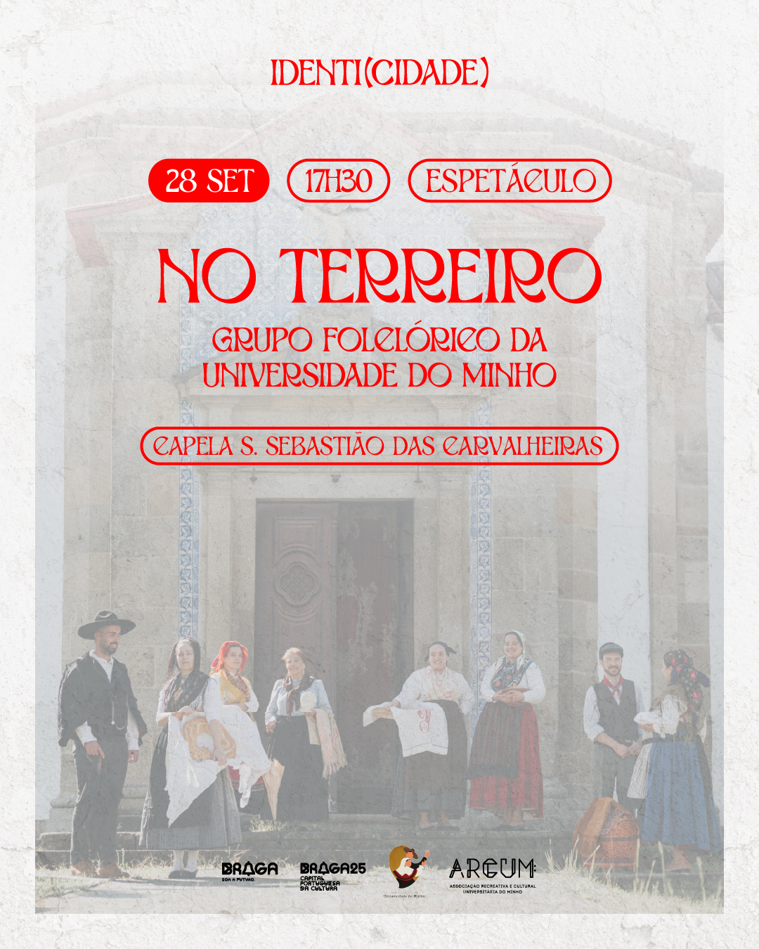 A imagem pode conter: Folclórico, IDENTI(CIDADE), Grupo Folclórico da UMinho recria romaria minhota