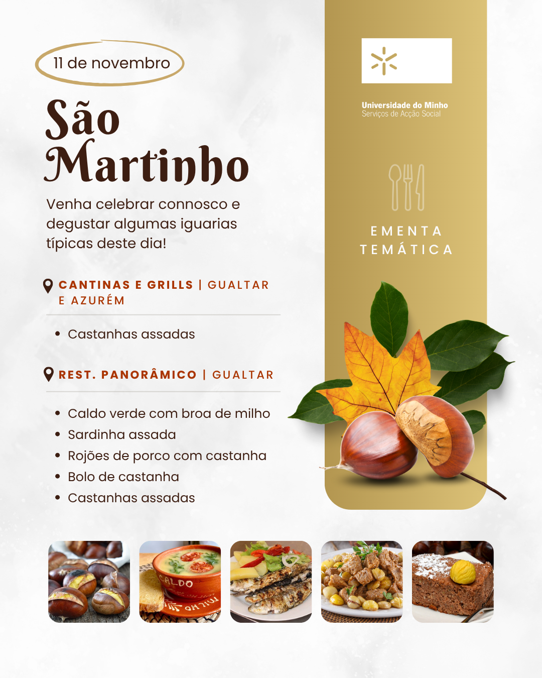 A imagem pode conter: S&#227;o, Martinho, SASUM assinalam S&#227;o Martinho com ementas tem&#225;ticas