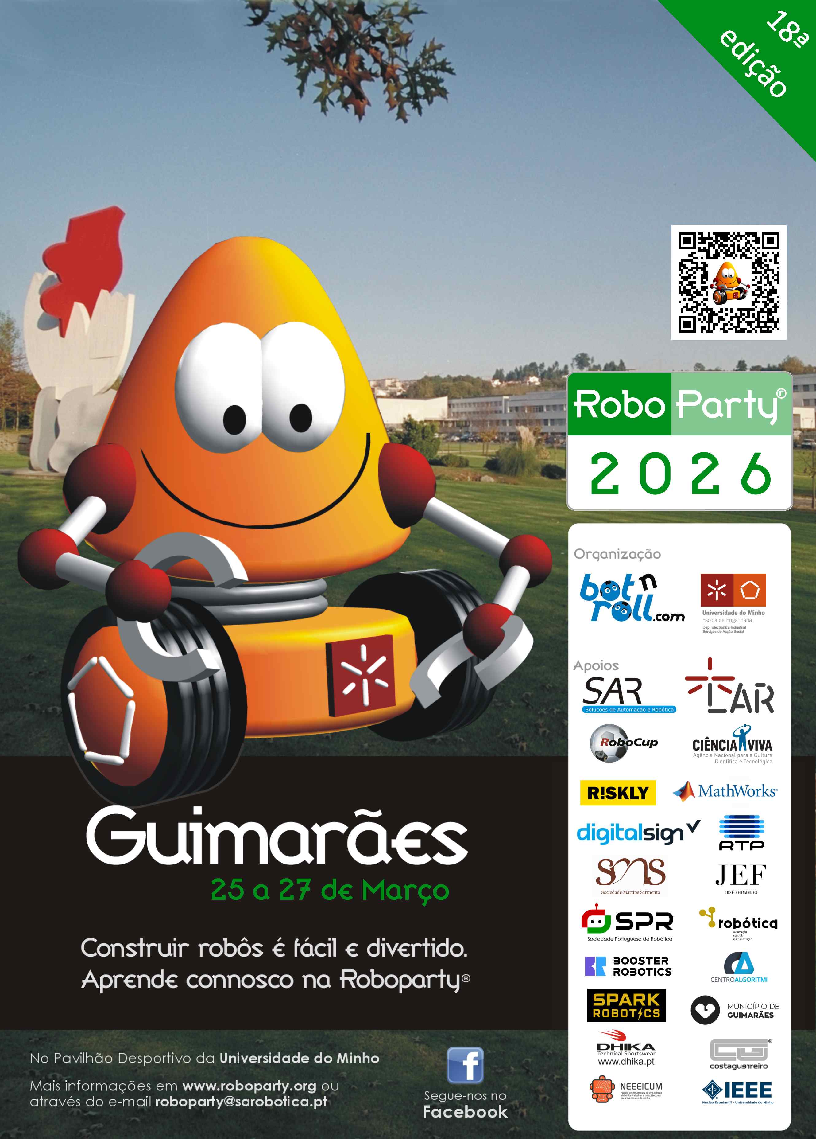 A imagem pode conter: Guimarães, a Guimarães, RoboParty regressa na quarta-feira