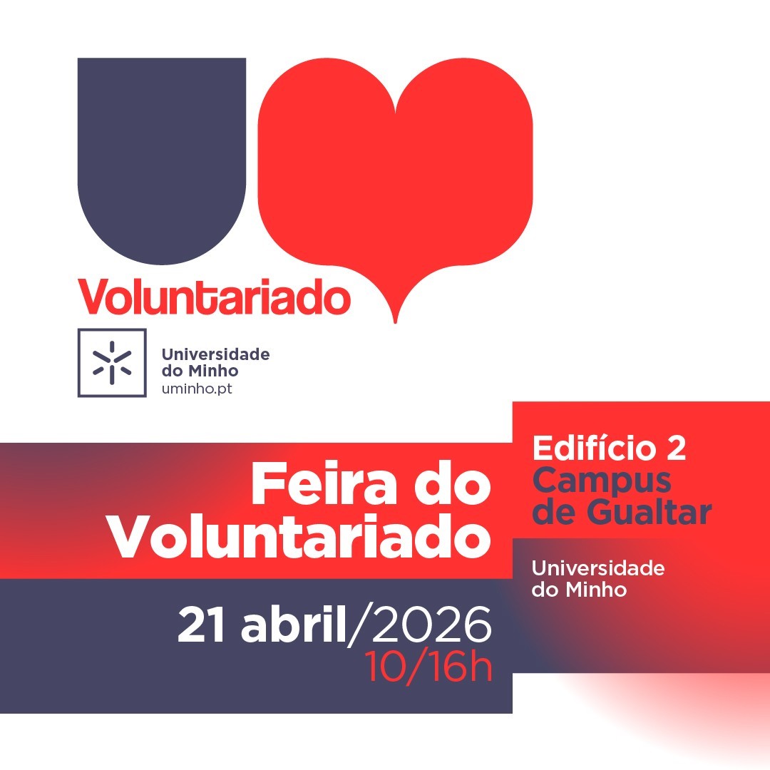 A imagem pode conter: Feira, abril, Voluntariado, Voluntariado chega em abril à UMinho