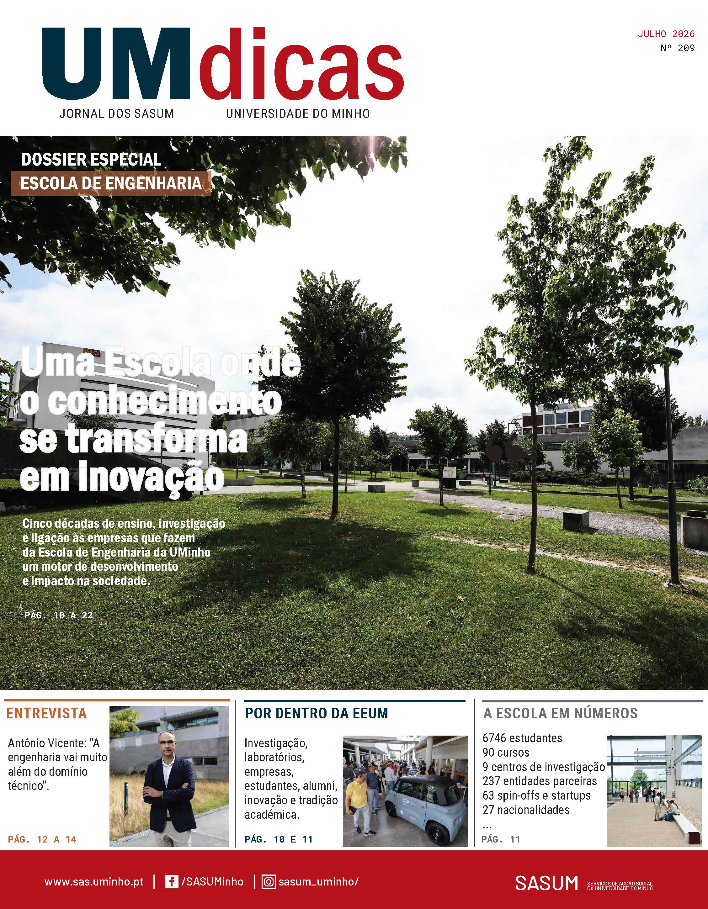 Capa do jornal UMdicas 209