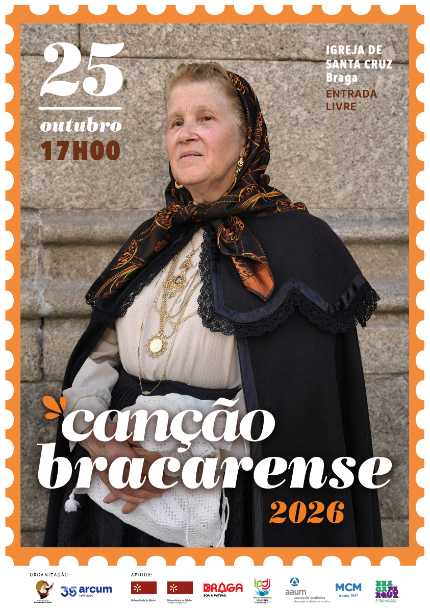 A imagem pode conter: Minho, “Canção, Folclórico, Bracarense”, Universidade